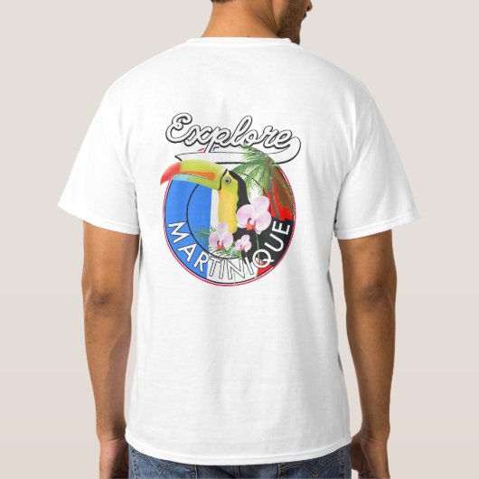 Martinique Travel-Logo T-Shirt (Rückseite)