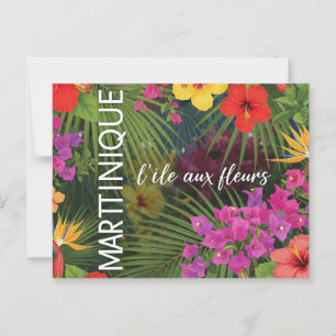 Martinique-Tropenblüte-Postkarte" Postkarte