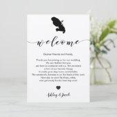 Martinique Wedding Welcome Letter & Itinerary Programm (Stehend Vorderseite)