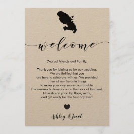 Martinique Wedding Welcome Letter & Itinerary Programm