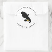 Martinique Wedding Welcome Sticker for Box, Bag (Tasche)