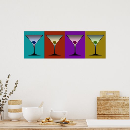 Martinis 22 poster (Küche)
