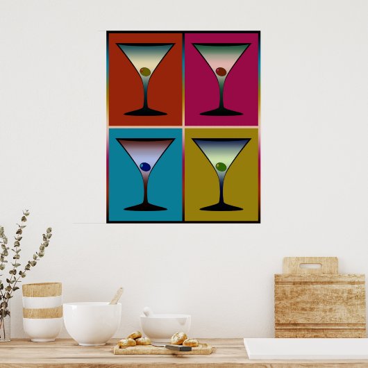 Martinis 24 poster (Küche)