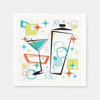 Martinis A Go-Go-Cocktail Napkins Serviette