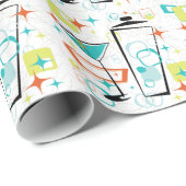 Martinis A Go-Go Geschenkpapier (Rolleneckpunkt)
