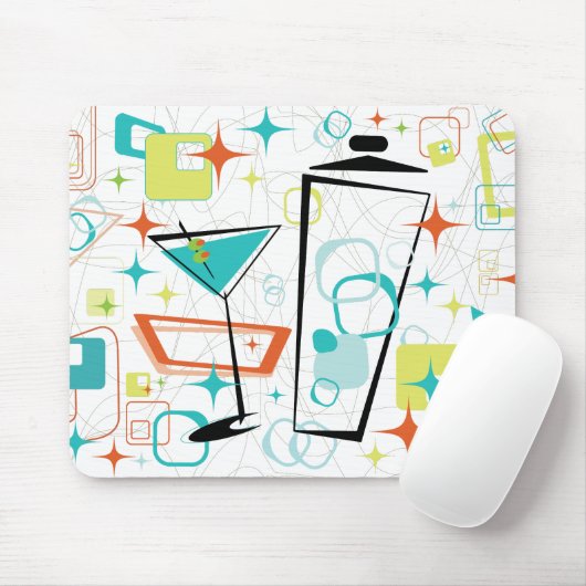 Martinis A Go-Go-Maus Pad Mousepad (Mit Mouse)
