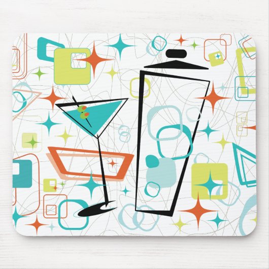Martinis A Go-Go-Maus Pad Mousepad (Vorne)