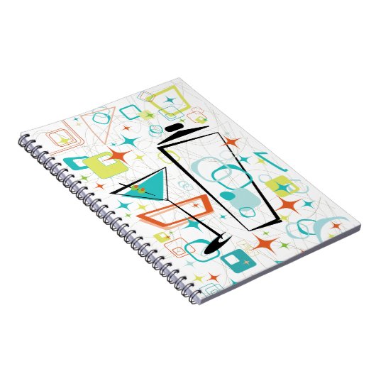 Martinis A Go-Go-Notebook Notizblock (Rechte Seite)