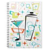 Martinis A Go-Go-Notebook Notizblock (Vorderseite)
