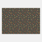 Martinis and Botanicals Holiday Wrapping Paper Geschenkpapier Set (Vorderseite 2)