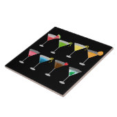 Martinis Art Keramik Fliese (Seite)