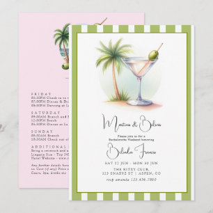 Martinis & Bikinis Junggesellinnenabschied Einladung