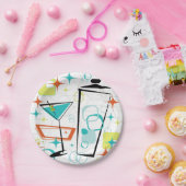 Martinis eine Gehen-Gehen Party-Platte Pappteller (Party)