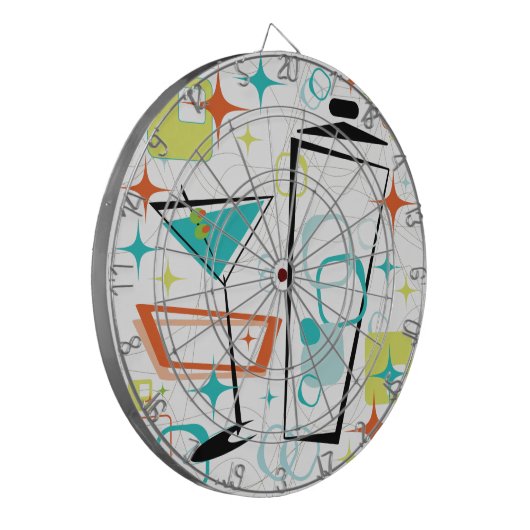 Martinis Gehen-Gehen! Dartscheibe (Vorderseite Links)