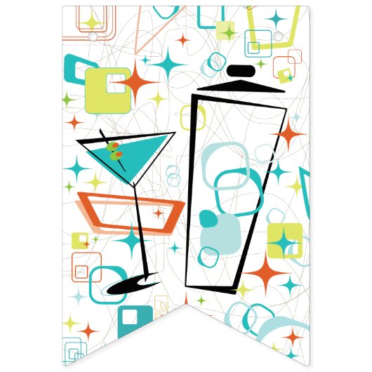 Martinis Gehen-Gehen! Wimpelkette (Zweite Fahne)