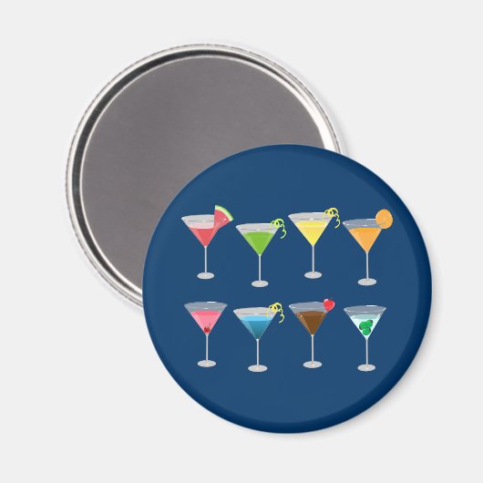 Martinis Magnet (Vorderseite/Rückseite)