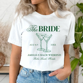 Martinis & Matrimony Bachelorette T-Shirt
