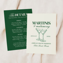 Martinis & Matrimony Bachelorette Wochenende
