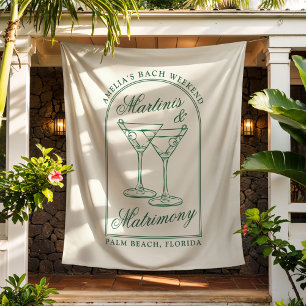 Martinis & Matrimony Bachelorette Wochenende Wandteppich