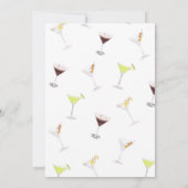 Martinis & Matrimony Bridal Dusche Einladung (Rückseite)