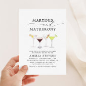 Martinis & Matrimony Bridal Dusche Einladung