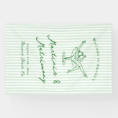 Martinis & Matrimony Green Bachelorette Banner (Horizontal)