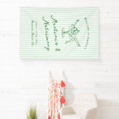 Martinis & Matrimony Green Bachelorette Banner (InSitu)