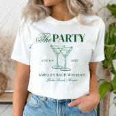 Martinis & Matrimony Junggeselinnen-Abschied T-Shirt