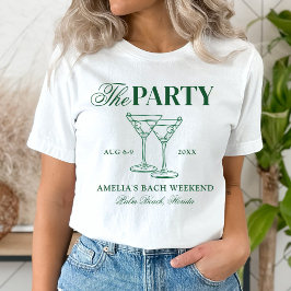 Martinis & Matrimony Junggeselinnen-Abschied T-Shirt