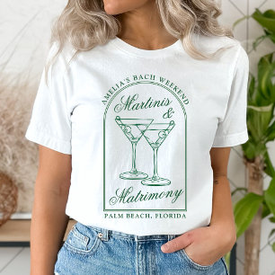 Martinis & Matrimony Junggesellinnenabschied T-Shirt