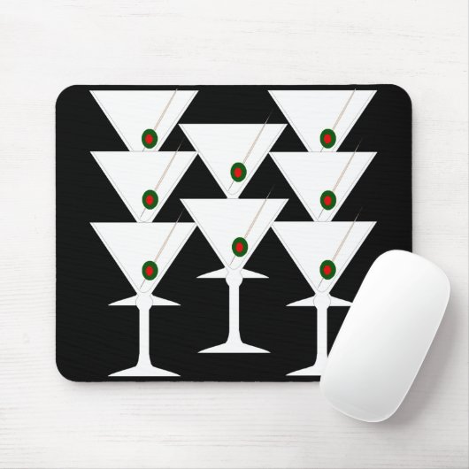 Martinis Mouse Pad Mousepad (Mit Mouse)