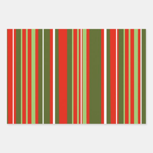 Martinis, Oliven und Streifen Geschenkpapier Set (Vorderseite 2)