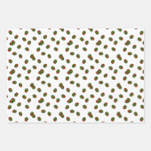 Martinis, Oliven und Streifen Geschenkpapier Set (Vorderseite)