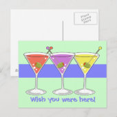 Martinis Postcard Postkarte (Vorne/Hinten)