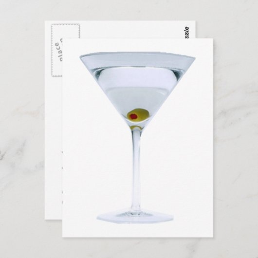 Martinis Postcard Postkarte (Vorne/Hinten)