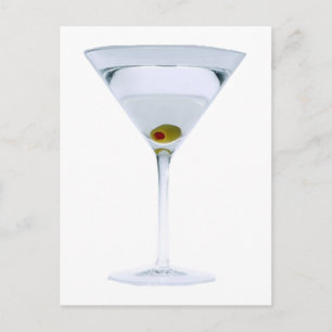 Martinis Postcard Postkarte