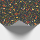 Martinis und Botanicals Holiday Wrapping Paper Geschenkpapier (Ecke)