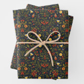 Martinis und Botanicals Weihnachtspapier Geschenkpapier Set (Beispiel)
