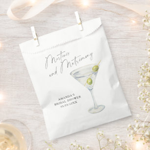 Martinis und Ehe Bridal shower Geschenktütchen