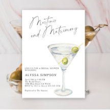 Martinis und Matrimony Brautparty