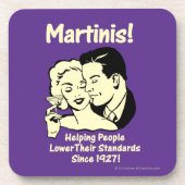 Martinis: Unterstützung für niedrigere Standards Untersetzer (Vorderseite)