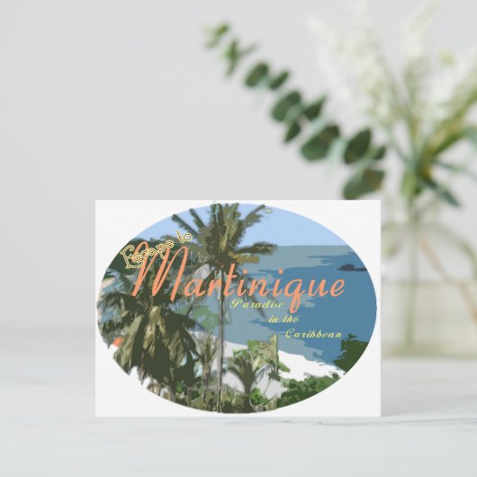 Martinque Postkarte (Stehend Vorderseite)