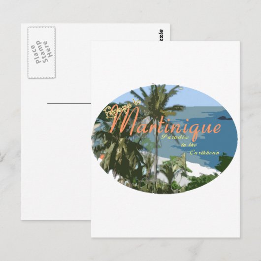 Martinque Postkarte (Vorne/Hinten)