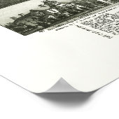 Martin's Ferry, OH Panorama Karte - 1899 Poster (Ecke)