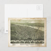 Martin's Ferry Ohio von Thaddeus Fowler (1899) Postkarte (Vorne/Hinten)
