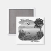 Martin's Pond Magnet (Vorderseite/Rückseite)