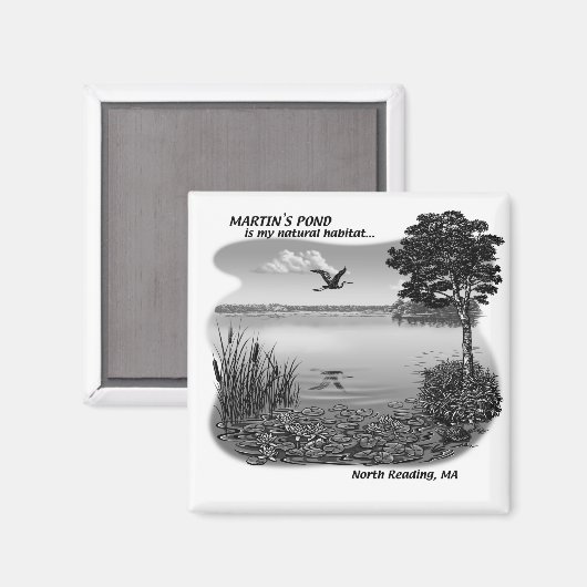 Martin's Pond Magnet (Vorderseite/Rückseite)