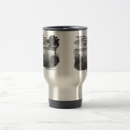 Martins Teich-Reise-Tasse - Silber Reisebecher (Mittel)