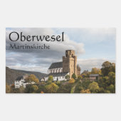 Martinskirche Oberwesel Rechteckiger Aufkleber (Vorderseite)