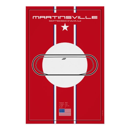 Martinsville Speedway Poster (Vorderseite)